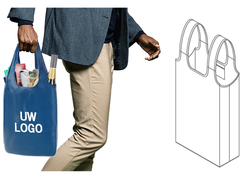 Nifty - Aangepaste herbruikbare shopping tassen Nifty - Aangepaste herbruikbare shopping tassen