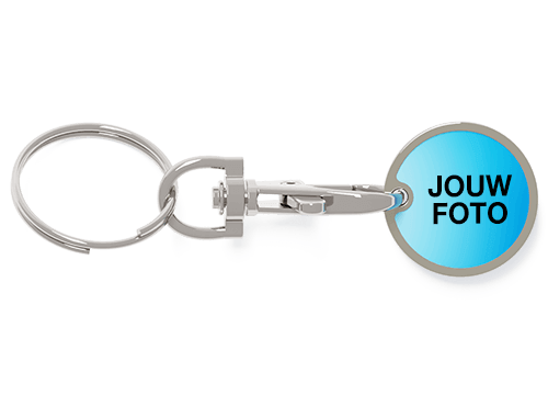 Chroma - Bedrukte promotionele Winkelwagenmunthouder Chroma - Bedrukte promotionele Winkelwagenmunthouder