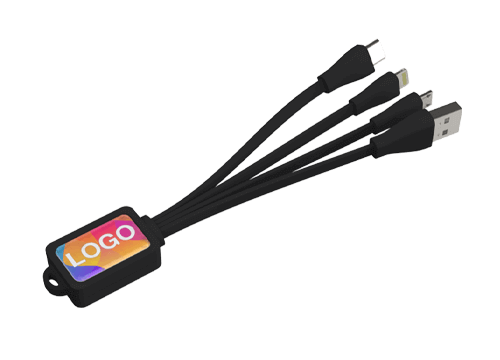 Multi - Octopus USB kabel bedrukt
