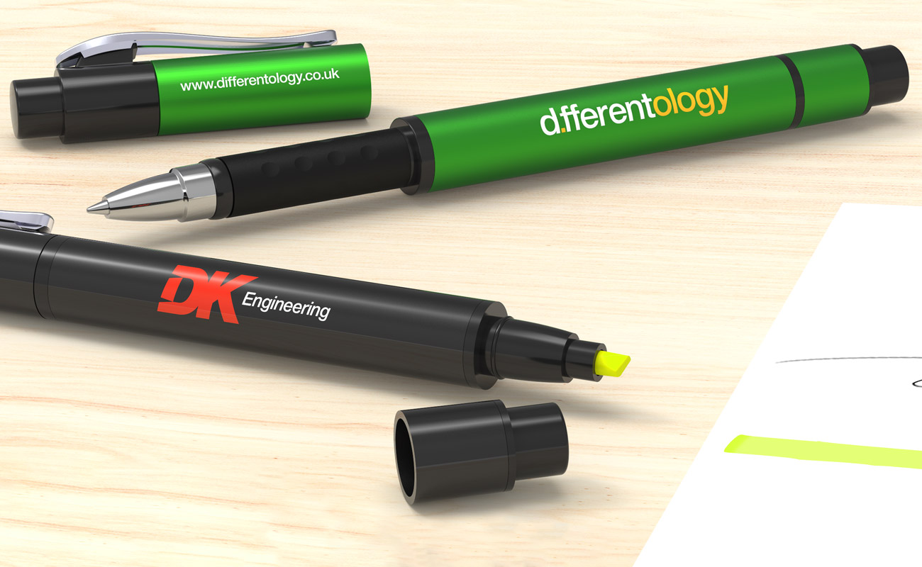 Accent - Gepersonaliseerde Bedrukte markeerstift/pen gallery thumbnail