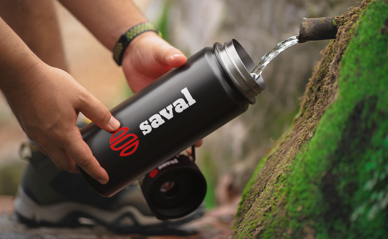 Aqualok Metal - Metalen waterflessen staffel met logo gallery thumbnail