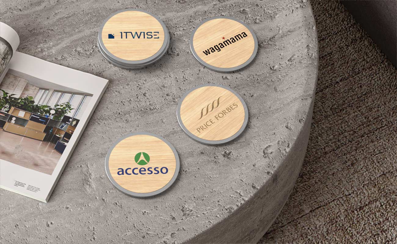 Base - Gepersonaliseerde Bamboe Onderzetters gallery thumbnail