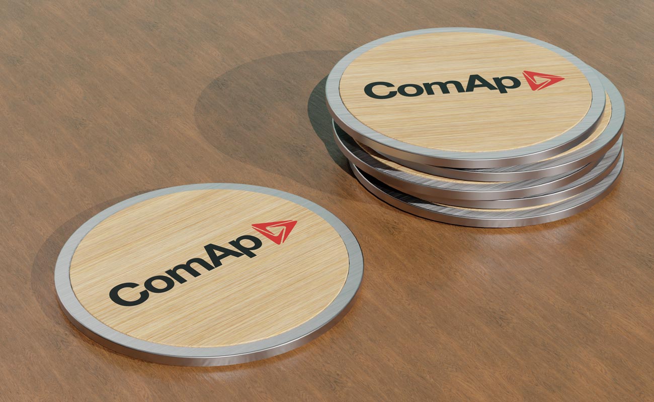 Base - Op maat gemaakte promotie Bamboe Onderzetters gallery thumbnail