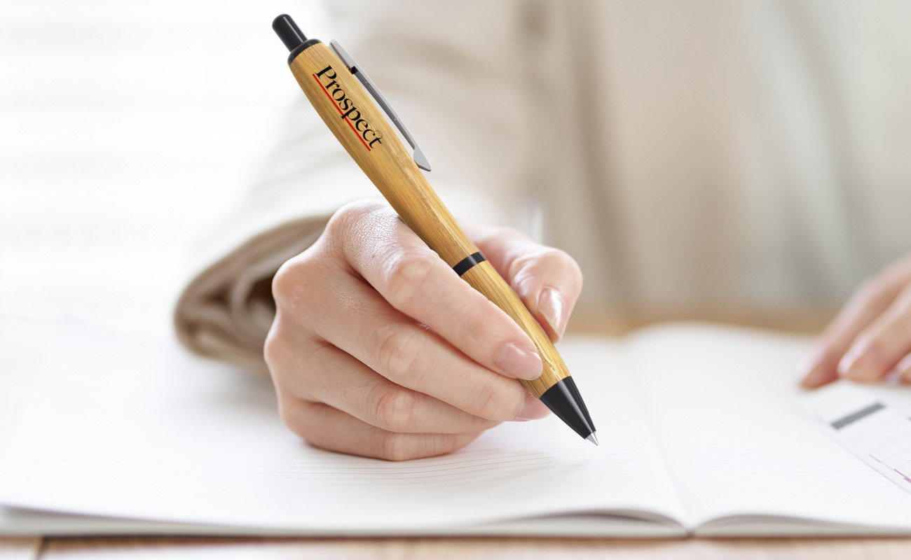 Contour - Gepersonaliseerde Bamboe pennen gallery thumbnail