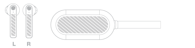 Bluetooth® Oortelefoons Zeefdruk Bluetooth® Oortelefoons Zeefdruk