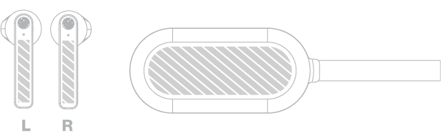 Bluetooth® Oortelefoons Zeefdruk