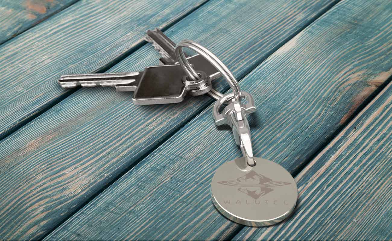 Elegance - Gepersonaliseerde promotionele Winkelwagenmunthouder gallery thumbnail