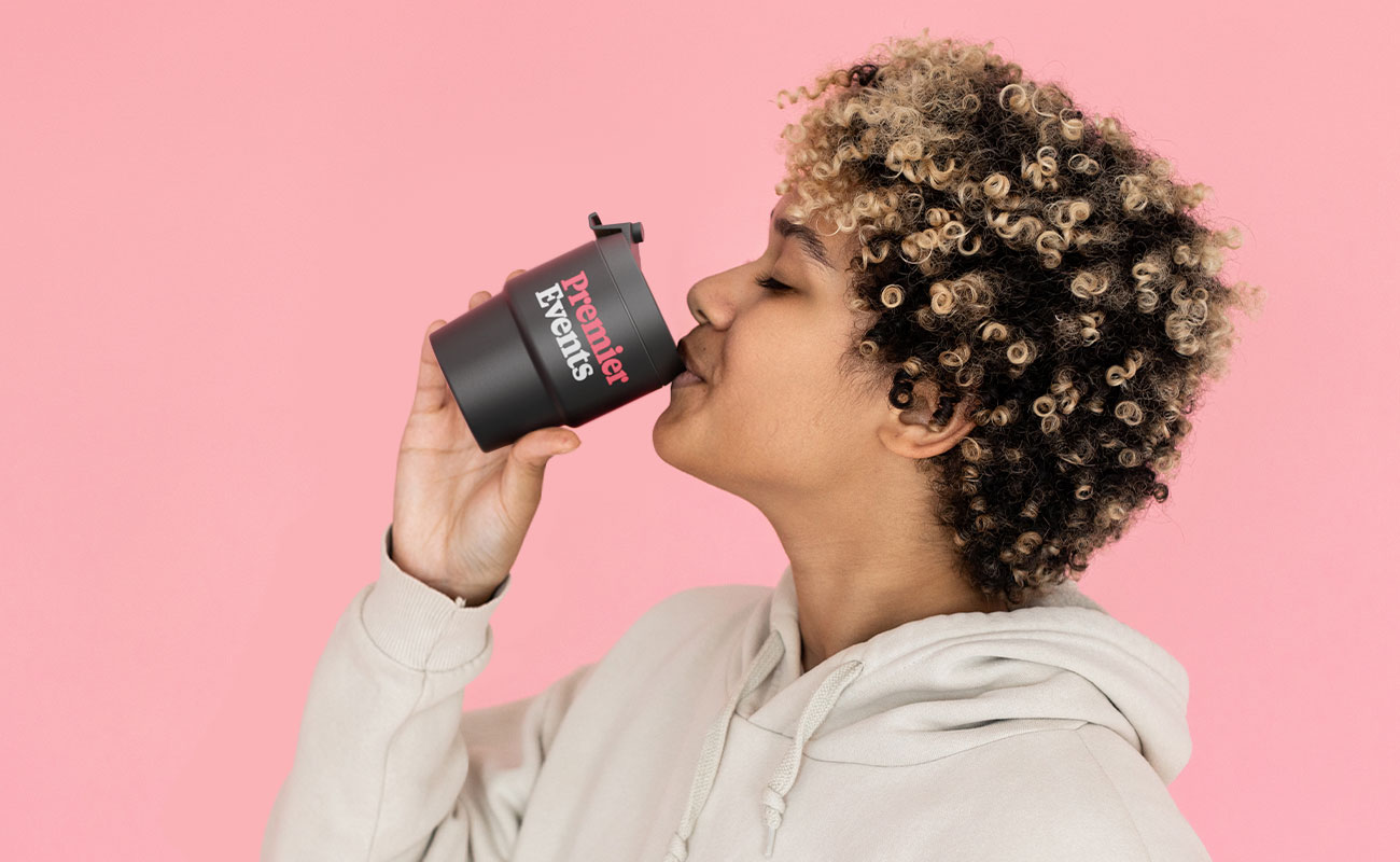 Espresso - Met logo bedrukte reismok gallery thumbnail