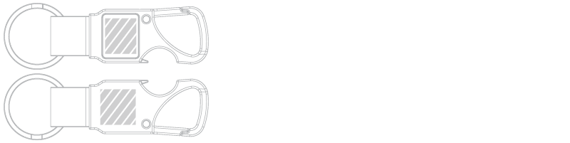 Sleutelhanger Zeefdruk