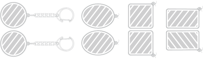 Sleutelhanger Zeefdruk