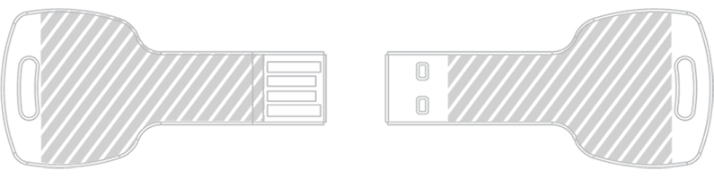USB stick Laser gravering