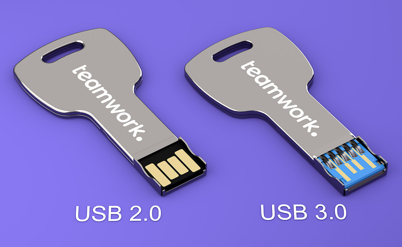 Key - USB Stick Bedrukt gallery thumbnail