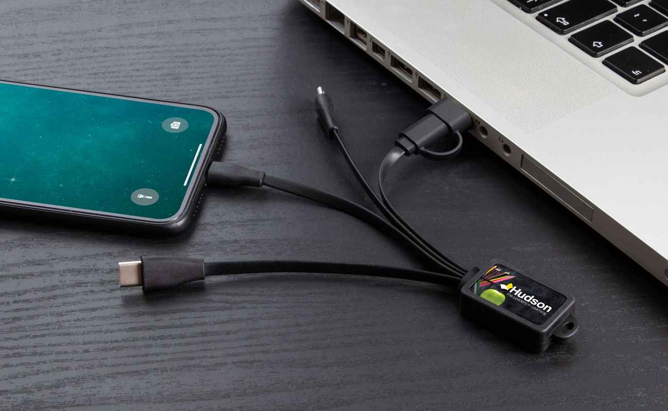 Multi - Bedrukte Octopus USB kabel gallery thumbnail