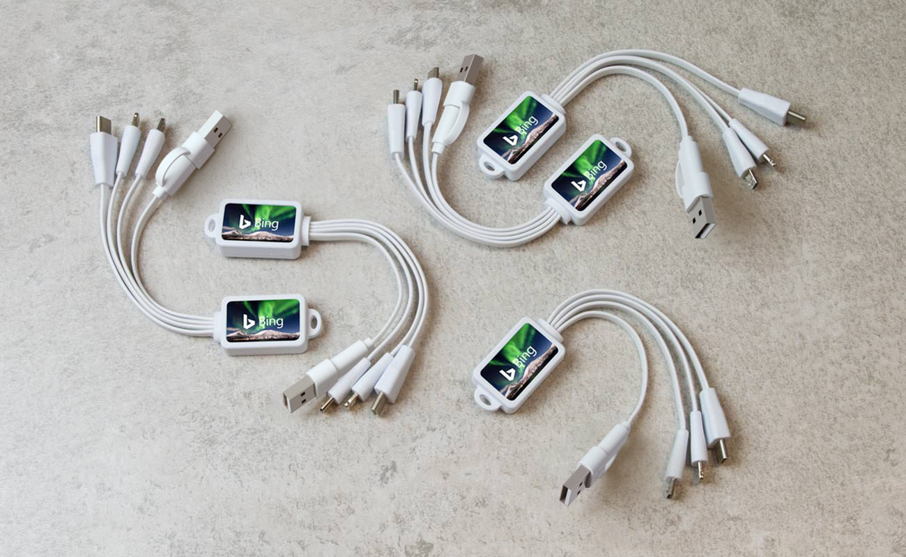 Multi - Bedrukte Octopus oplaad USB kabel gallery thumbnail