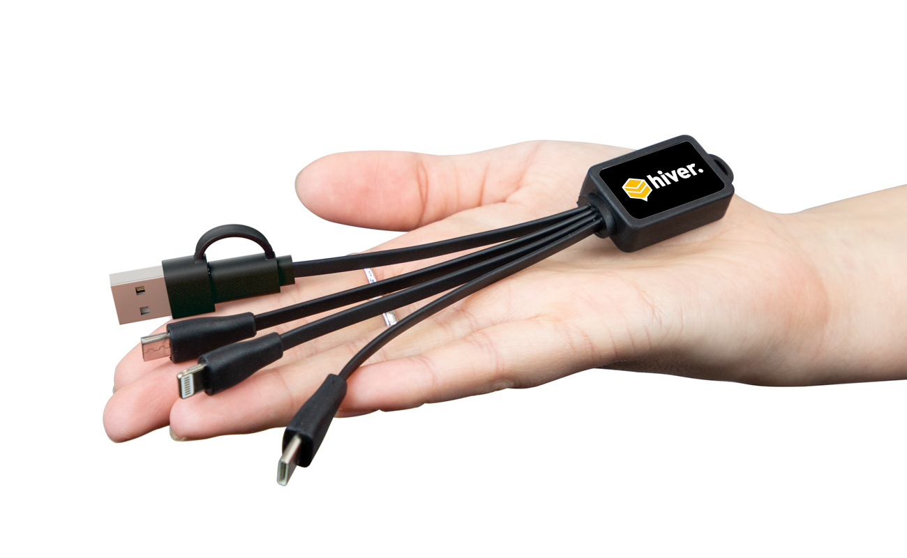 Multi - Octopus USB kabel bedrukt gallery thumbnail