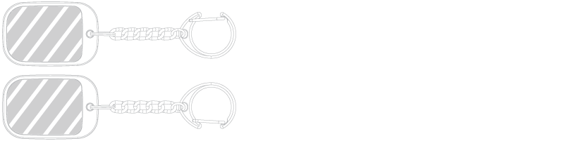 Sleutelhanger Zeefdruk Sleutelhanger Zeefdruk