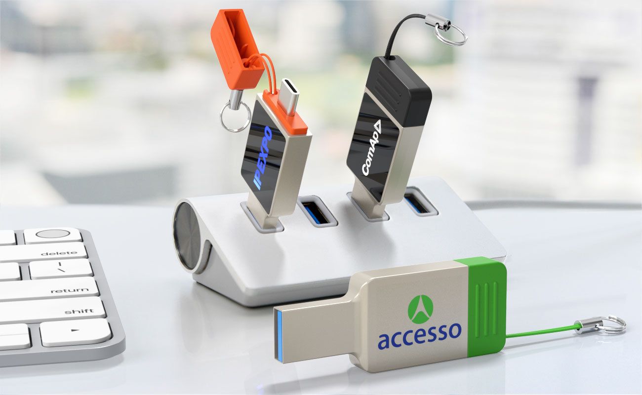 Neon - USB Sticks Bedrukken met USB-C gallery thumbnail