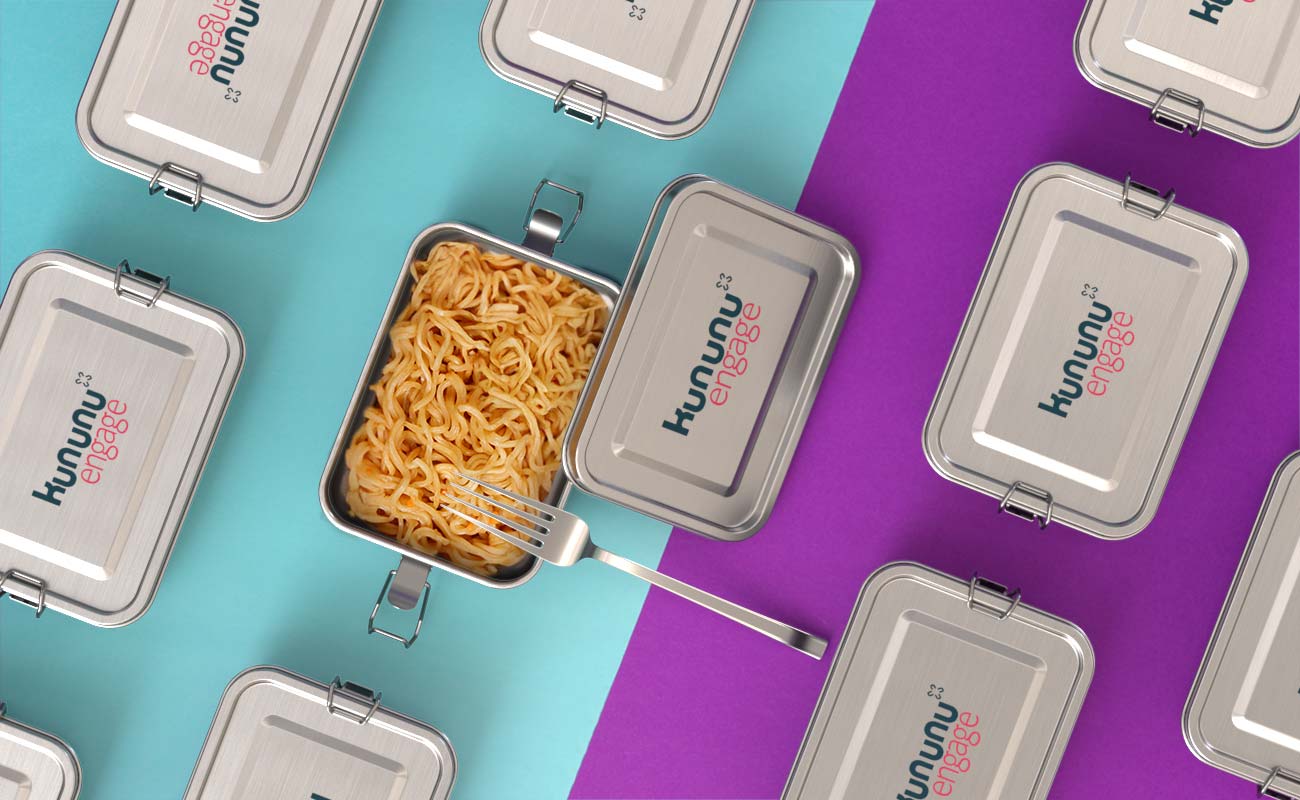 Nibbles - Voedselcontainers met logo gallery thumbnail