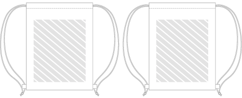 Rugzak met koord Fotodruk