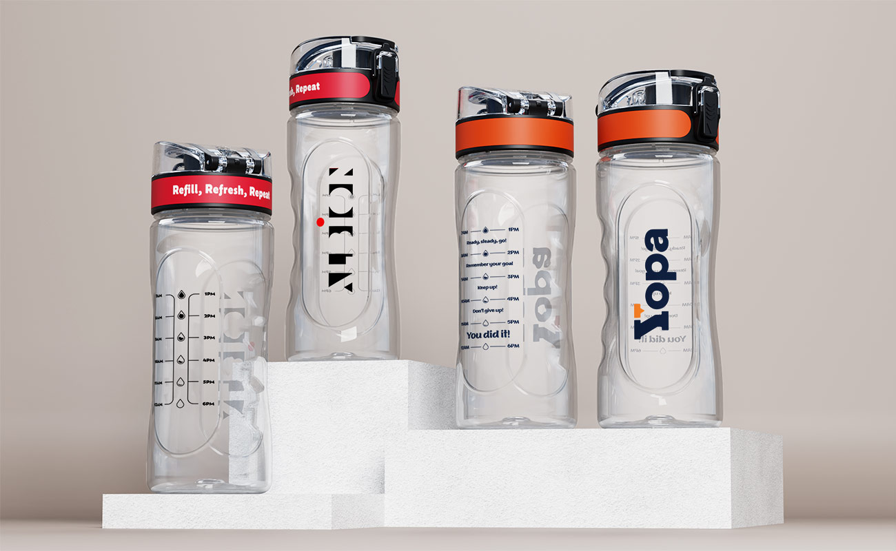 Pacific - Gepersonaliseerde Plastic waterflessen gallery thumbnail