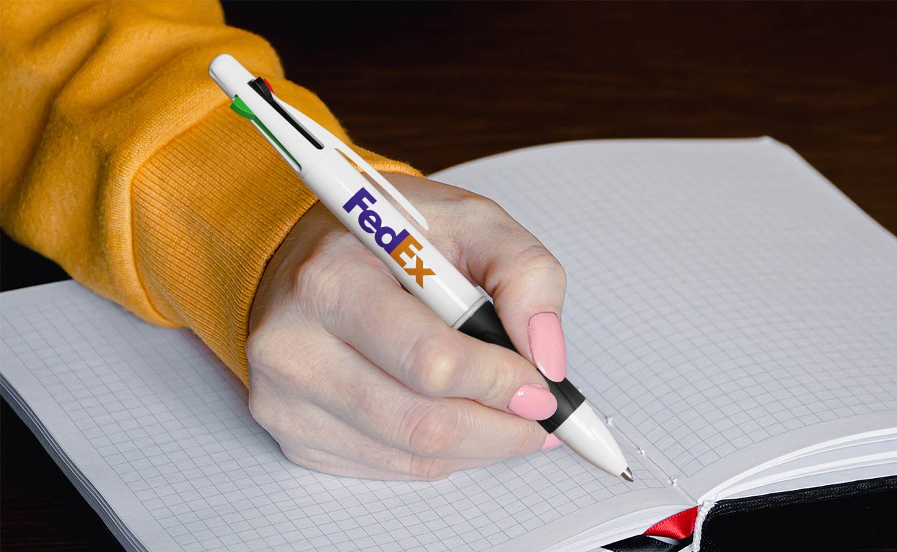 Quad - Gepersonaliseerde pennen met 4 kleuren gallery thumbnail