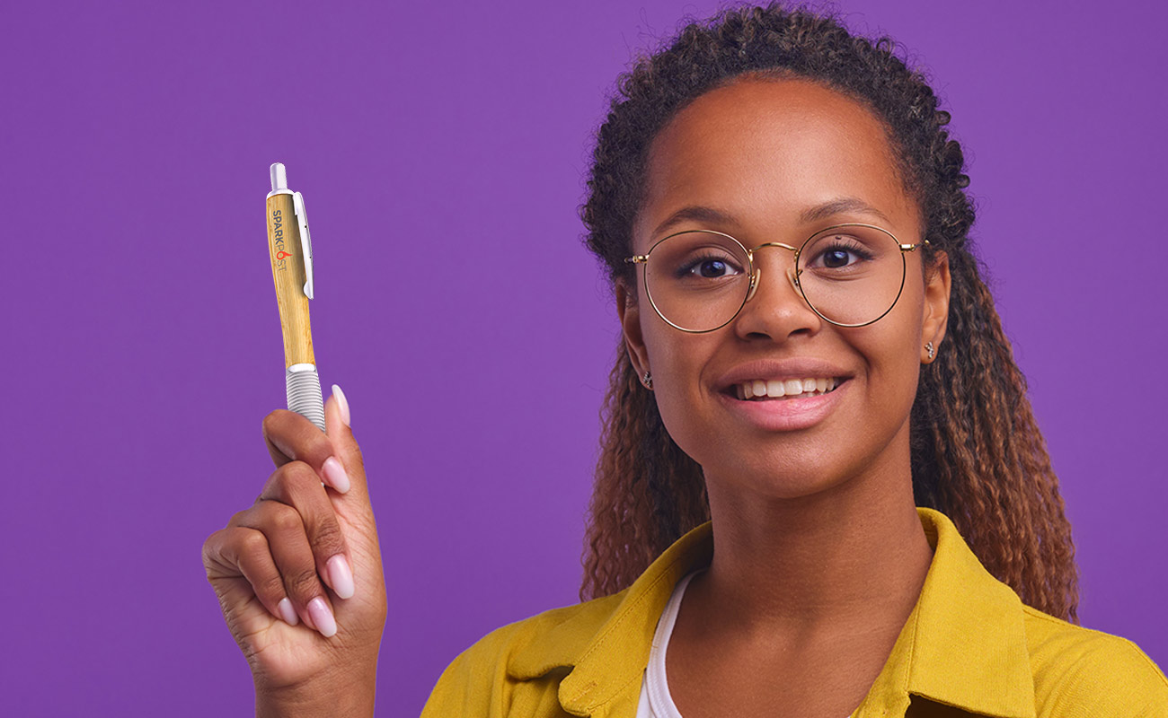 Ridge - Bamboe pennen met logo gallery thumbnail