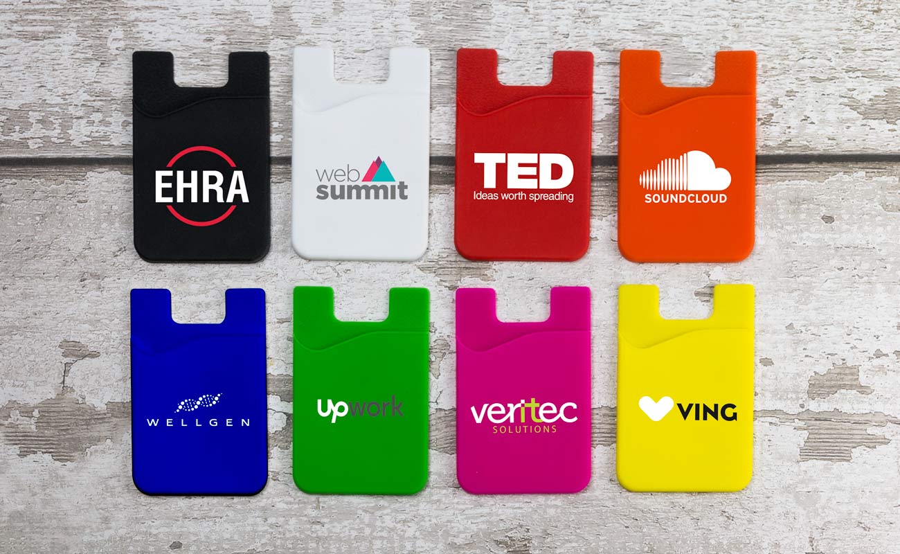 Slim - Bedrukte zelfklevende telefoon wallet gallery thumbnail