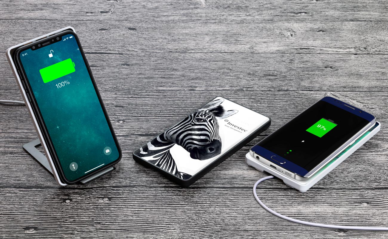 Stand - Qi Draadloze oplader met eigen logo gallery thumbnail