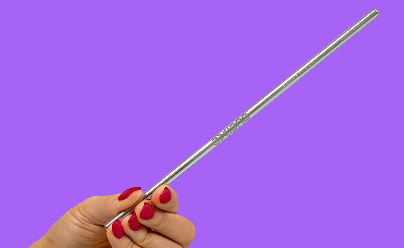 Straight - Stalen Rietjes met Logo gallery thumbnail