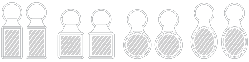 Sleutelhanger Zeefdruk Sleutelhanger Zeefdruk