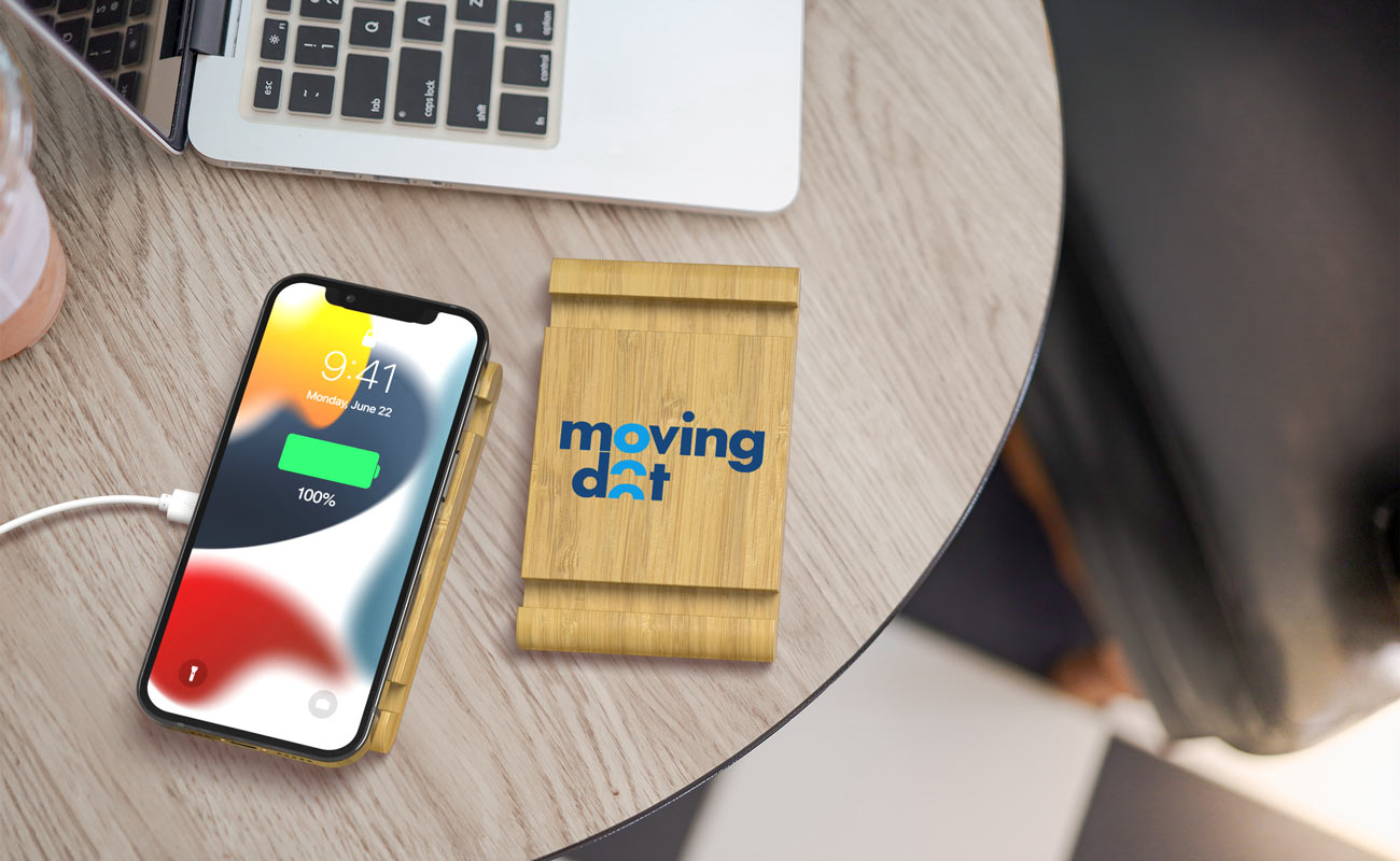 Terra - Qi Draadloze oplader met eigen logo gallery thumbnail