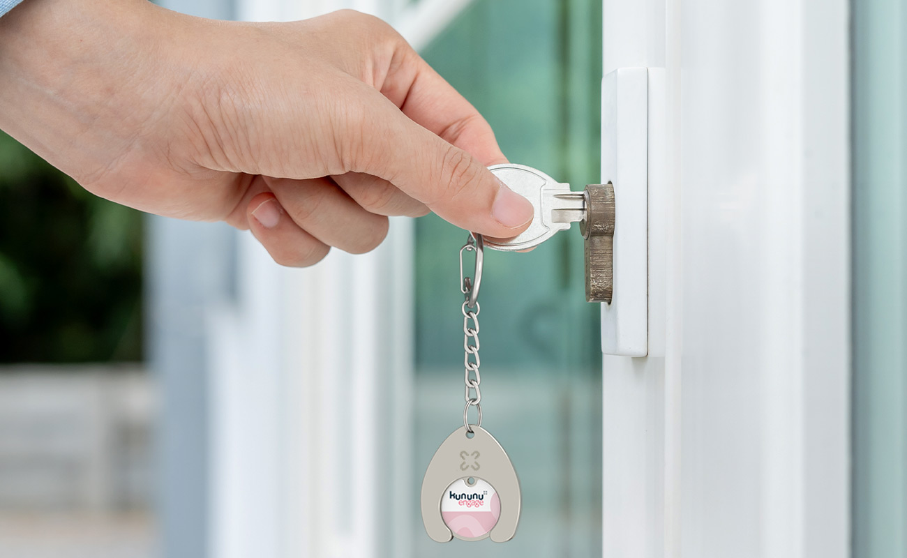 Toko - Gepersonaliseerde promotionele Winkelwagenmunthouder gallery thumbnail