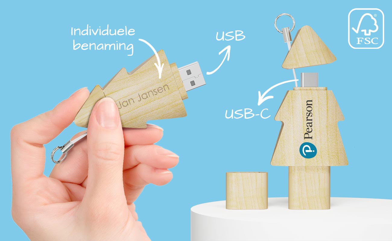 Tree Duo - USB Stick Bedrukken