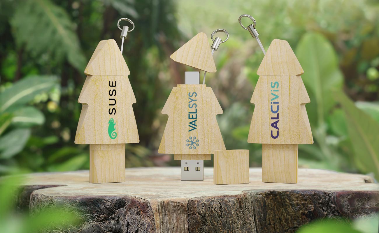 Tree Duo - Bedrukte USB Sticks gallery thumbnail