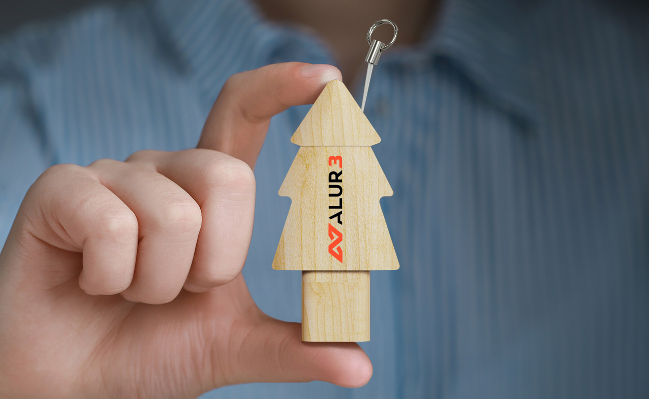 Tree Duo - Bedrukte USB Stick gallery thumbnail