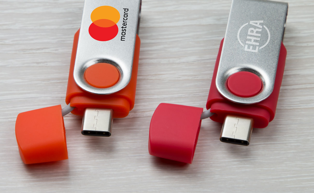 Twister Go - USB Stick Bedrukt met USB-C gallery thumbnail