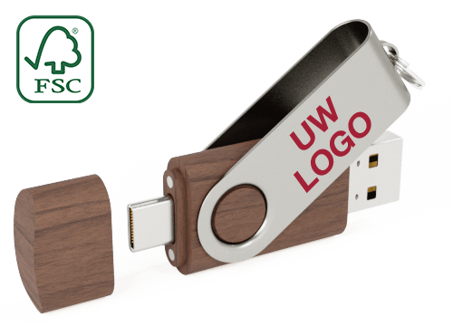 Twister Go Wood - Bedrukte USB Stick