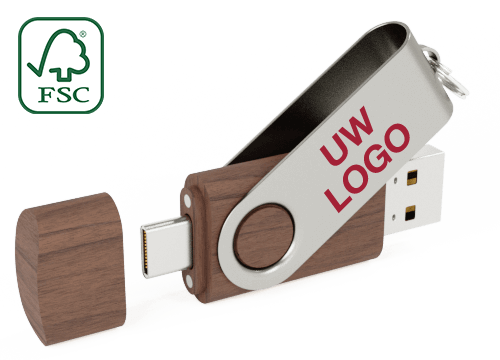 Twister Go Wood - Bedrukte USB Sticks