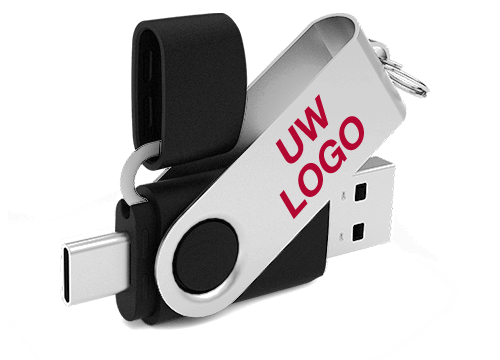 Twister Go - USB Stick Bedrukt met USB-C