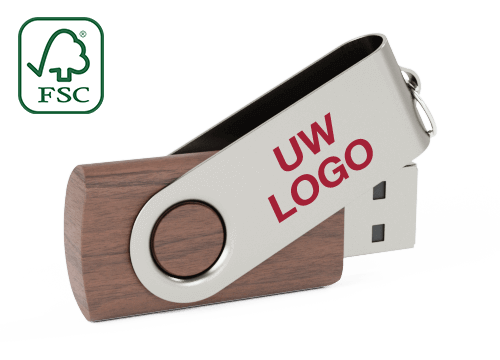 Twister Wood - Bedrukte USB Stick