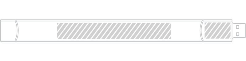 USB armband Zeefdruk USB armband Zeefdruk