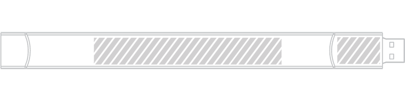 USB armband Zeefdruk