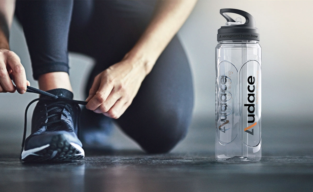 Wave - Gepersonaliseerde promotionele Plastic waterflessen gallery thumbnail