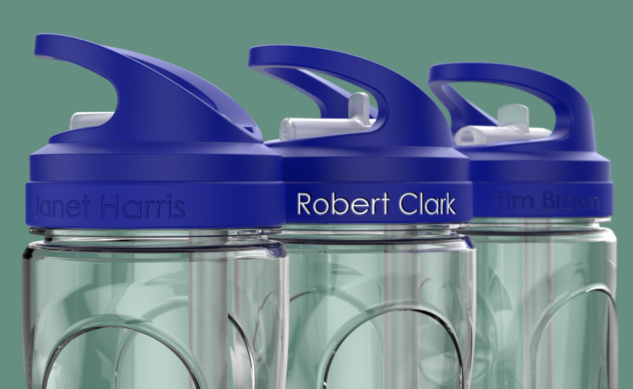 Wave - Op maat gemaakte promotie Plastic waterflessen gallery thumbnail