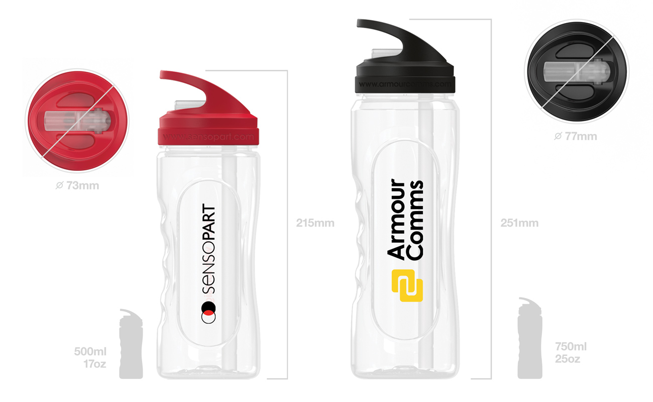 Wave - Aangepaste Plastic waterflessen gallery thumbnail