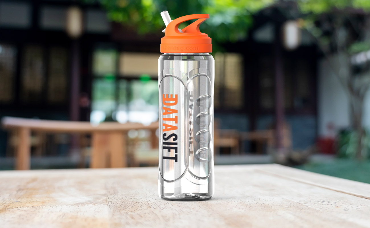 Wave - Gepersonaliseerde Plastic waterflessen gallery thumbnail