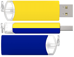 Kleurenmix is mogelijk. Kies 2 verschillende standaardkleuren voor de aparte onderdelen