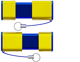 Kleurenmix is mogelijk. Kies 2 verschillende standaardkleuren voor de aparte onderdelen